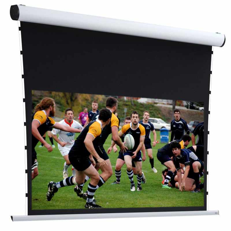Elektryczny ekran projekcyjny z napinaczami Adeo Rugby Pro Tensio