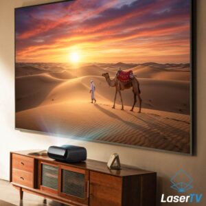 Widok na laser tv 100 cali JMGO